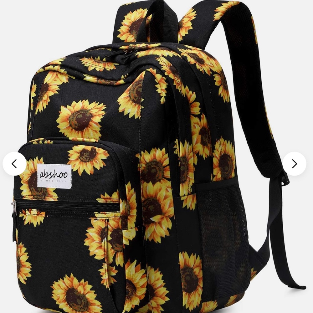Black Sunflower Backpack